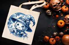 Funny Halloween garden scarecrow clipart t shirt designs png Product Image 3