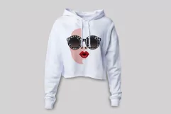 Girl Face, kiss, sunglasses, sexy red lips sublimation PNG Product Image 2