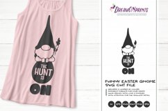 Gnome SVG | Funny Easter SVG | The Hunt is ON SVG Product Image 1
