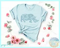 Rhinoceros Rhino Mandala Zentangle Svg Dxf Eps Png Pdf Product Image 3