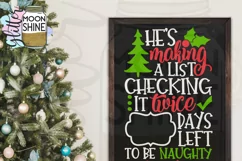 Santa Christmas Countdown SVG DXF PNG EPS Cutting Files Product Image 2