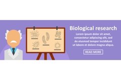Biological research banner horizontal concept Product Image 1