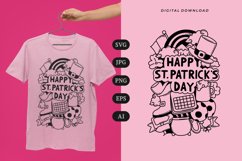 St. Patrick's Day Doodle T-shirt | SVG Product Image 1