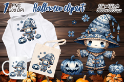 Funny Halloween garden scarecrow clipart t shirt designs png Product Image 2