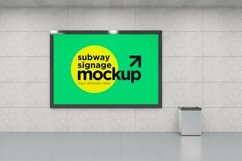 Subway Signage Billboard Mockup Product Image 1