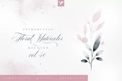 Floral Watercolor Bouquet Vol40 Product Image 1