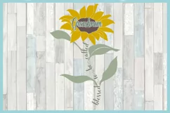 Blessed To Be Called Grandmom Quote with Sunflower SVG Product Image 4