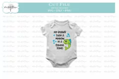 No Bigger Than a Minnow Southern Saying - SVG DXF PNG Product Image 2