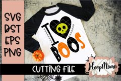 I Love Boos - Halloween SVG Cutting File Product Image 1