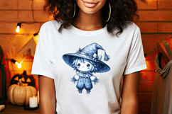 Funny Halloween garden scarecrow clipart t shirt designs png Product Image 2