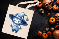 Funny Halloween garden scarecrow clipart t shirt designs png Product Image 3