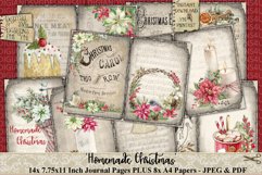 Homemade Christmas Junk Journal Papers | Vintage Christmas Product Image 3