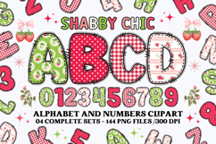 Shabby Chic letters doodle, shabby chic png alphabet clipart Product Image 1