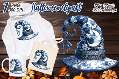 Funny blue Halloween hat kids clipart t shirt designs png Product Image 2