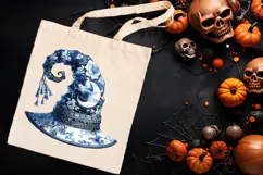 Funny blue Halloween hat kids clipart t shirt designs png Product Image 1