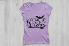 Drink Up Witches Svg, Halloween Svg, Witch Svg, Wine Svg. Product Image 2