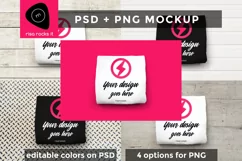 Square Folded Shirt Photoshop PSD & PNG Product Mockup Product Image 1