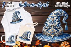 Funny blue Halloween hat kids clipart t shirt designs png Product Image 2