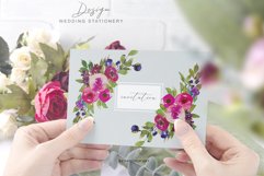 Watercolor Vibrant Colors Floral Clipart Collection Product Image 9