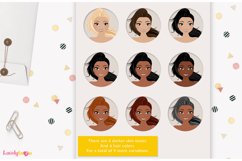 Girl clipart avatar, female logo, social brand LVB60 Kalina Product Image 4