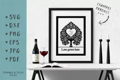 Blank Wedding Tree - SVG EPS DXF PNG PDF JPG Cutting File Product Image 5
