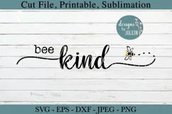 Bee Kind SVG, png, eps, DXF, sublimation Product Image 3