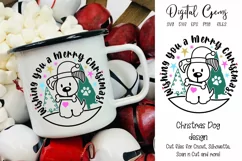 Christmas Dog design SVG / EPS / DXF / PNG Files Product Image 1