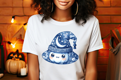 Funny blue Halloween hat kids clipart t shirt designs png Product Image 3