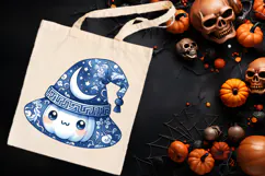 Funny blue Halloween hat kids clipart t shirt designs png Product Image 1
