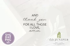 Thank You For All Those I Love SVG, Farmhouse Thanksgiving Product Image 2