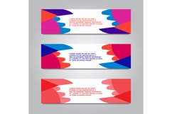 abstract design web banner. colorful gradient shape design. Product Image 1