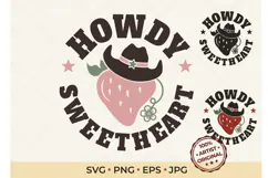 Western Howdy SVG Cowgirl Bacheloret Product Image 1