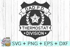 Dad PD Thermostat Division SVG DXF PNG EPS Cutting Files Product Image 2