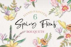 Spring Floral Watercolors Flowers Arrangements Bouquets Product Image 1