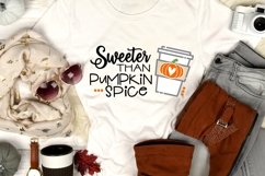 Sweeter Than Pumpkin Spice SVG DXF PNG Product Image 1