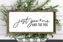 Just You And Me And The Dog SVG Product Image 2