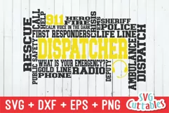 Dispatcher SVG | 911 Dispatcher Word Art | Shirt Design Product Image 2