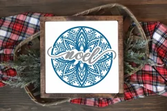 Christmas SVG File - 12 Christmas Mandala Ornament Rounds Product Image 6