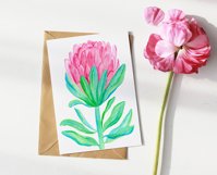 Watercolor Protea Flower - PNG Botanical Sublimation Design Product Image 5