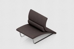 Isometric Arm Chair 3D isolated render Product Image 1