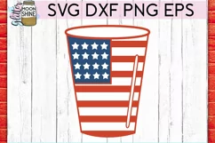 Patriotic Red Cup SVG DXF PNG EPS Cutting Files Product Image 2