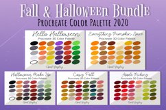 Fall Halloween Bundle / Procreate Color Palette / Swatches Product Image 1