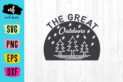 The Great Outdoors SVG Cut File Product Image 1