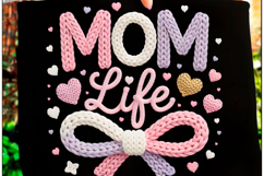 Mother's Day PNG, Faux Yarn Mama PNG Product Image 2