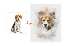 Watercolor Puppy Painting Effects Product Image 1