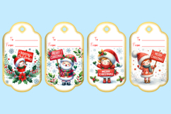Printable Christmas Gift Tags with Merry Christmas sign Product Image 2