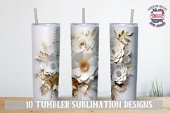 3d Tumbler Wrap Flower Sublimation bundle 20 oz Wedding Product Image 10