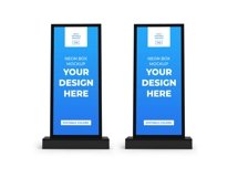 Neon Box Sign Mockup Template Bundle Product Image 9