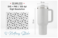 Christmas Snowflakes Pattern - 40oz Tumbler Laser Engraving Product Image 3