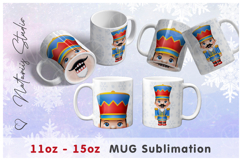 4 Funny Christmas Mug Designs. 11oz-15oz Mouth Bottom Mug. Product Image 9